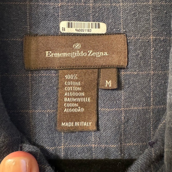 Ermenegildo Zegna Button Up Mens Medium - Picture 2 of 5